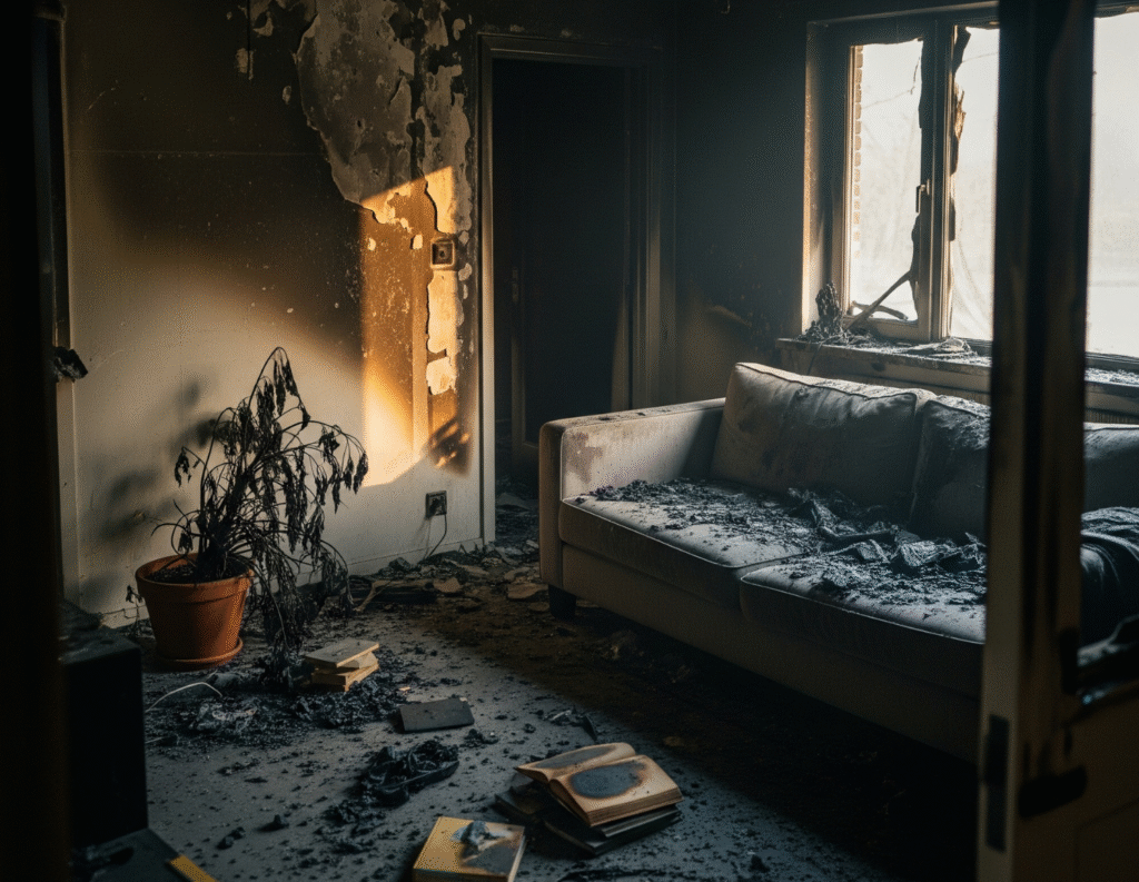 Décontamination après incendie